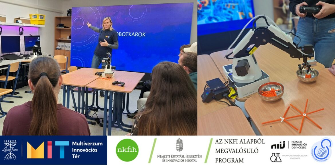Multivátor #85: Fényes robotkarok – tudományos élménynapon a Salgótarjáni Szakképzési Centrum Táncsics Mihály Szakgimnáziumának diákjai
