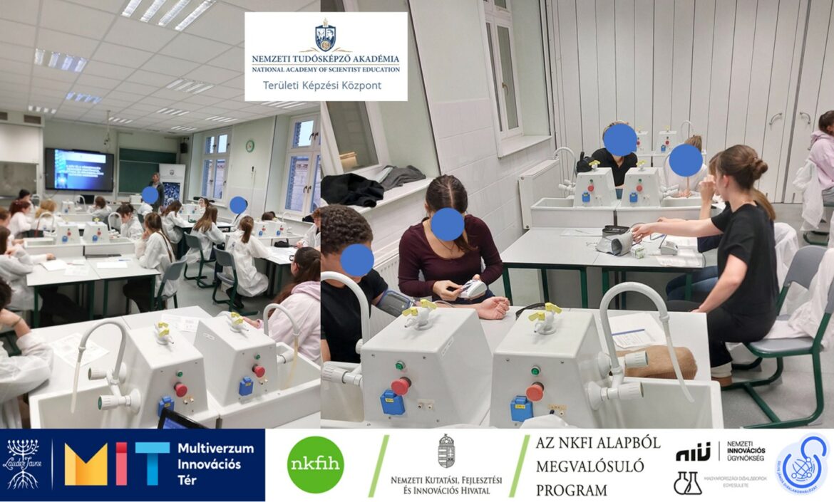 Nemzeti Tudósképző Akadémia: Keringési rendszer vizsgálata az ELTE Trefort Ágoston Gyakorló Gimnázium laborjában