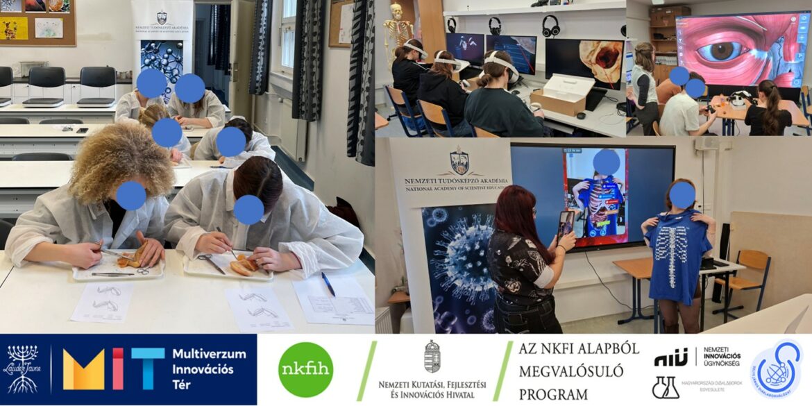 Nemzeti Tudósképző Akadémia: csirkeszárnyak boncolása és bioTrend gyakorlat