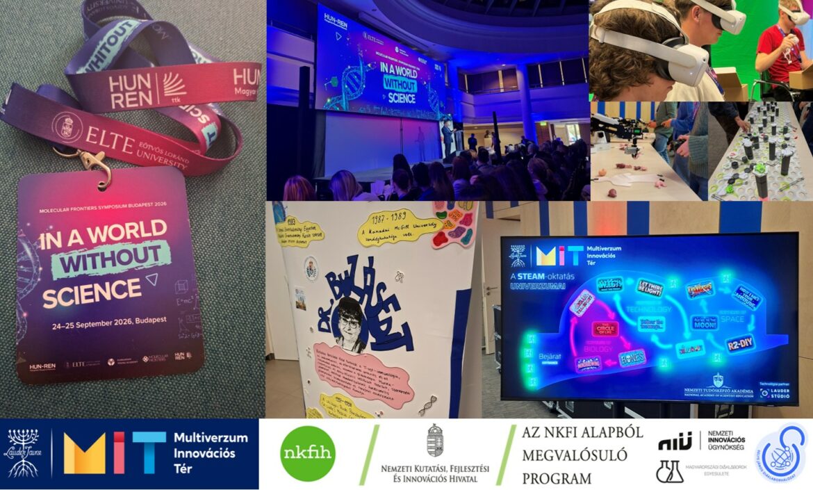 Nobel-díjasoktól tanuló gimisek, kitelepülő Diáklabor – a MOLECULAR FRONTIERS SZIMPÓZIUM BUDAPEST 2026-ról lauderes szemmel